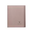 Clairefontaine Koverbook - Notitieboek - geniet - 170 x 220 mm - 48 vellen / 96 pagina's - Seyès - transparant grijs - polypropyleen (PP)