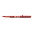 Pilot V Ball - Rollerbalpen - rood - 1 mm - breed - pak van 12
