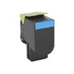 Lexmark 802XC - Extra hoog rendement - cyaan - origineel - tonercartridge LCCP, LRP - voor Lexmark CX510de, CX510de Statoil, CX510dhe, CX510dthe