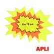 3270241004038-Apli Agipa - 50 éclatés fluo - jaune/orange - 8 x 12 cm--3