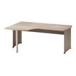 3483600784131-Bureau compact à gauche JAZZ+ - 180 cm - Pieds panneaux - Chêne gris-P_79426214_1-0