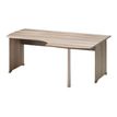 3483600784148-Bureau compact à droite JAZZ+ - 180 cm - Pieds panneaux - Chêne gris-P_79426215_1-0