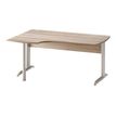 3483600784179-Bureau compact à gauche JAZZ+ - 160 cm - Pieds métal - Chêne gris-P_79426218_1-0