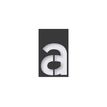 PICKUP Home 3D Milan 60 - Teken - lowercase letter - 60 mm - voor bevestiging op oppervlak - zelfklevend - grijs