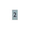 PICKUP Alulook - Teken - number - 44 x 60 mm - bevestigd aan deur - zelfklevend