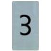 PICKUP Alulook - Teken - number - 44 x 60 mm - bevestigd aan deur - zelfklevend