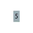 PICKUP Alulook - Teken - number - 44 x 60 mm - bevestigd aan deur - zelfklevend