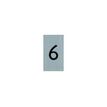 PICKUP Alulook - Teken - number - 44 x 60 mm - bevestigd aan deur - zelfklevend