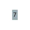 PICKUP Alulook - Teken - number - 44 x 60 mm - bevestigd aan deur - zelfklevend