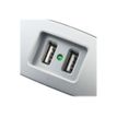 3760110683636-WATT & CO WATTBALL - Multiprise 3 prises - 2 prises 16A + 1 prise 6A + 2 USB - blanc/bleu-P_79428848_5-3