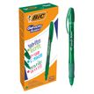 BIC Gel-ocity illusion - Rollerbalpen - groen - gelinkt - 0.7 mm - gemiddeld - terugtrekbaar - pak van 12