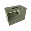 3219090401087-Pierre Henry - Classeur ménager en métal (valisette) avec 5 dossiers suspendus - gris so-P_79431862_1-0
