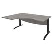 Burocean Idra - Tafel - rechthoekig gebogen (links) - grijs eiken