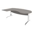 Burocean Idra - Tafel - rechthoekig gebogen (links) - grijs eiken