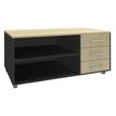 Burocean - Storage unit - 3 lades - esdoornbruin, antraciet