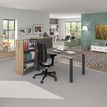 3253310163850-Bureau droit EXPRIM - L160 cm - Plateau imitation Erable - Pieds blanc-P_79432267_3-1