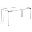 3253310163898-Bureau droit EXPRIM - L160 cm - Plateau imitation Chêne gris - Pieds blanc-P_79432271_5-4