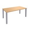 3253310163935-Bureau droit EXPRIM - L180 cm - Plateau imitation Hêtre - Pieds alu-P_79432275_1-0
