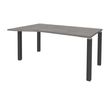 3253310164918-Bureau Vague EXPRIM - L140 cm - Retour gauche - Plateau imitation Chêne gris - Pieds carbo-P_79432372_1-0