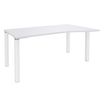 3253310164987-Bureau Vague EXPRIM - L160 cm - Retour droite - Plateau Blanc perle - Pieds blanc-P_79432379_1-0