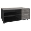 Burocean Exprim Manager - Storage unit - mobiel - 3 lades - koolstof, grijs eiken
