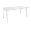 3253310162013-Bureau simple STEELY - L140 cm - Pieds blanc - plateau Blanc Perle-P_79432482_1-0