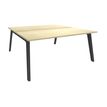 Burocean Steely - Bureau - rechthoekig - esdoornbruin - koolstof basis