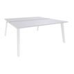 Burocean Steely - Bureau - rechthoekig - parelwit - wit basis