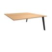 Burocean Steely - Bureaucomponent - rechthoekig - beuken - koolstof basis