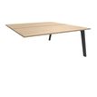 Burocean Steely - Bureaucomponent - rechthoekig - licht eiken - koolstof basis
