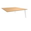 Burocean Steely - Bureaucomponent - rechthoekig - beuken - wit basis