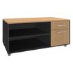 Burocean Steely Manager - Storage unit - mobiel - 2 lades - beuken, koolstof
