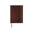 Oberthur Balthazar - Notitieboek - A6 - 100 vellen / 200 pagina's - ivoorkleurig papier - van lijnen voorzien - bruine hoes