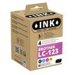 Inktcartridge compatible Brother LC123 - pack de 4 - noir, cyan, magenta, jaune - Ink K10344W4 