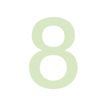 PICKUP Glow In The Dark - Teken - number - 100 mm (height) - zelfklevend