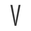 8711234018472-Pickup Home 3D Stockholm - Étiquette autocollante 90 mm - Lettre V - gris-P_79435469_1-0