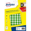 Avery A5 - Zelfklevend etiket in bijpassende kleur - groen (pak van 960)