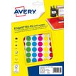 Avery A5 - Zelfklevend etiket in bijpassende kleur - verschillende kleuren (pak van 672)