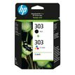 HP 303 Combo Pack - 2 - zwart, driekleur op verfbasis - origineel - inktcartridge