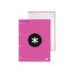 Antartik - Blocknotes - A4 - 100 vellen / 200 pagina's - van ruiten voorzien - 4 gaten - fluorescent yellow