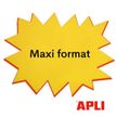 3270241159103-Apli Agipa - 10 éclatés fluo effaçables - jaune/orange - 48 x 64 cm--4