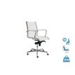 Dileoffice Acer+ - Stoel - low-back - armsteunen - kanteling - draaibaar - gaas - wit