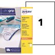 Avery Zweckform 3478 - Papier - permanente kleeflaag - wit - A4 (210 x 297 mm) 100 etiket(ten) (100 vel(len) x 1) etiketten voor meervoudige doeleinden