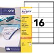 Avery Multi-Purpose Labels - etiketten voor meervoudige doeleinden - 1600 etiket(ten) - 35 x 105 mm