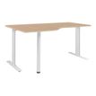 Gautier office YES! - Tafel - rechthoekig gebogen (links) - naturel eiken