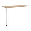 3483600857927-Retour direct pour bureau YES ! - Pied ajustable blanc - Chêne-P_79440924_1-0