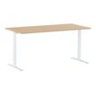 3483600874719-Bureau YES ! - 180 cm - Pieds ajustables blancs - Chêne-P_79440957_1-0