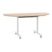 Gautier office YES! - Tafel - mobiel - half-moon - naturel eiken