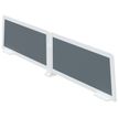 Paperflow - Table privacy panel - antraciet (pak van 2)
