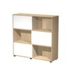 Artarredi Tetris - Boekenkast - 3 planken - 3 deuren - spaanplaat - wit, eiken